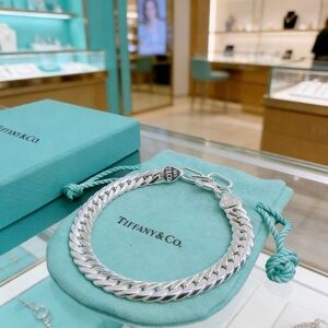 Tiffany & Co. Silver Curb Chain Bracelet